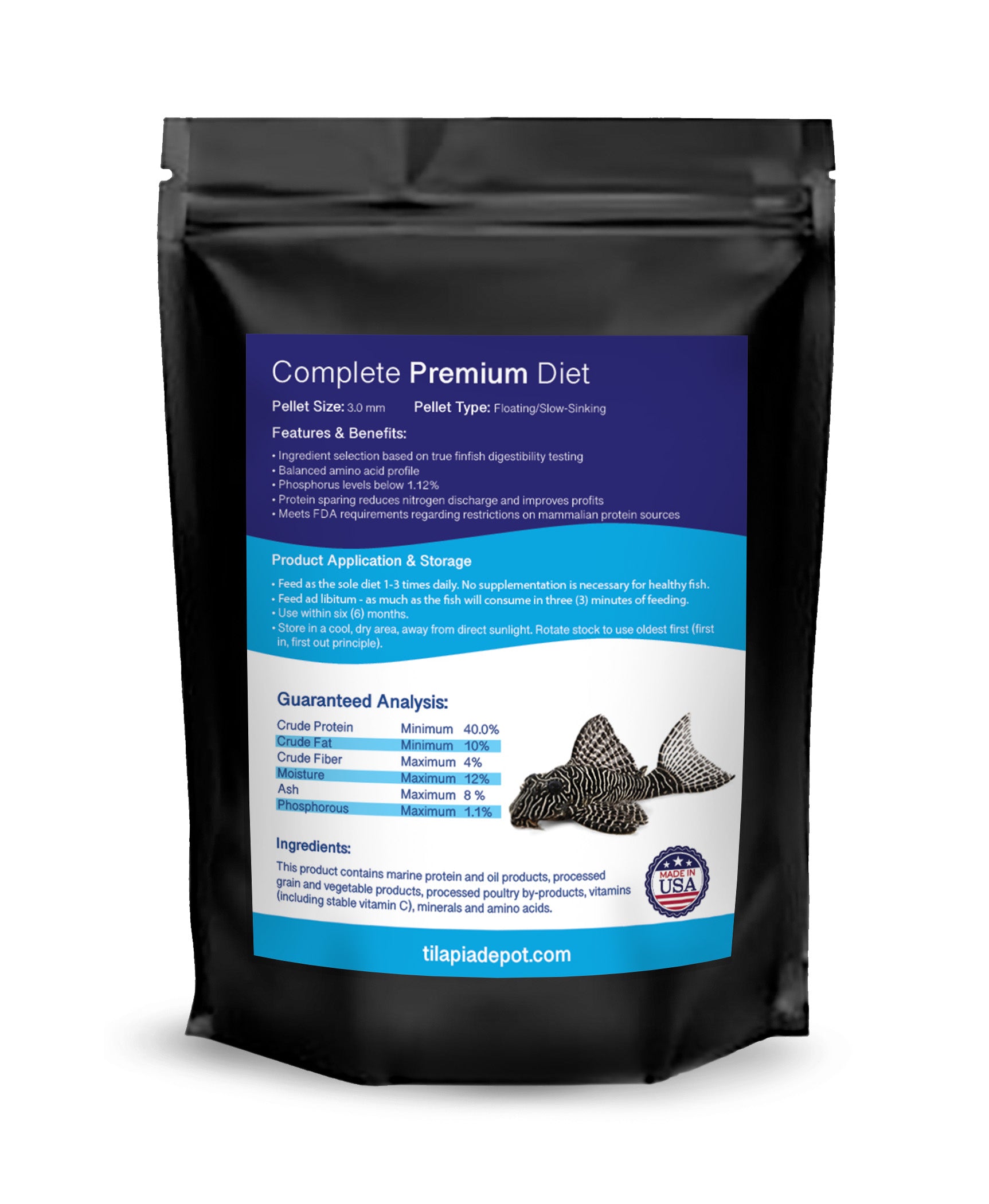 1 LB. Pond Diet (1lb bag) - by Tilapia Depot