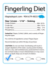 1 LB. Fingerling Diet (1lb bag) - Aquaponic Diet by Tilapia Depot