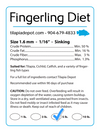 5 LBS. Fingerling Diet (5lb bags) Aquaponic Diet by Tilapia Depot